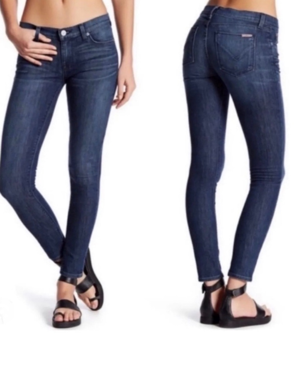 Hudson Krista crop Blue Skinny Jeans - Classic Mid-Rise